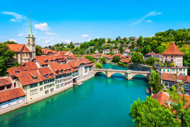 istock Bern aerial panoramic view, Switzerland 1402459406