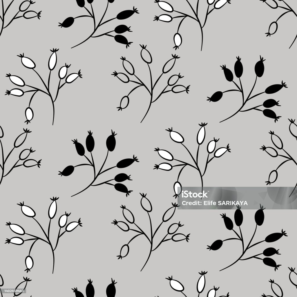Seed Budding Pattern Vector Pattern With Seed And Bud Stock Illustration - Download Image ...