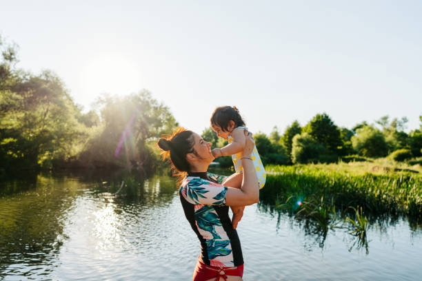 istock Summer vacation with a baby girl 1402460889