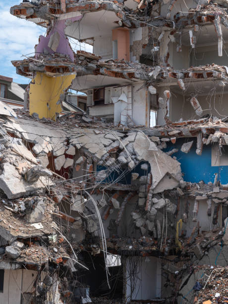 istock Demolition of old building. 1402464366