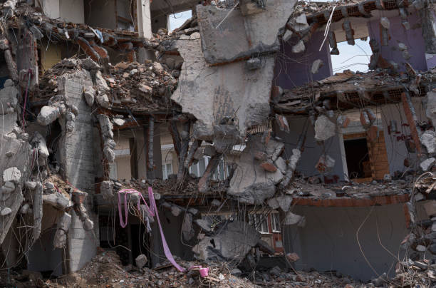 istock Demolition of old building. 1402464388