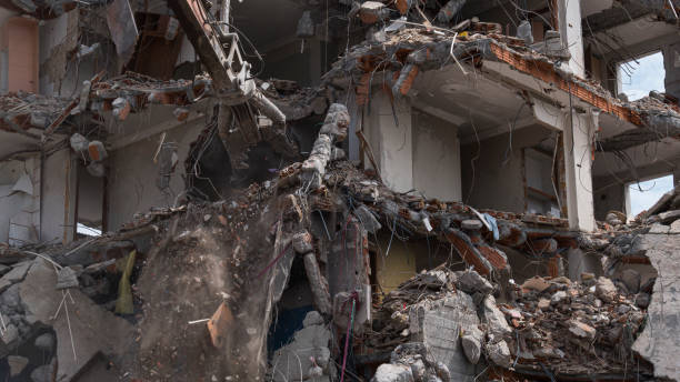 istock Demolition of old building. 1402464434