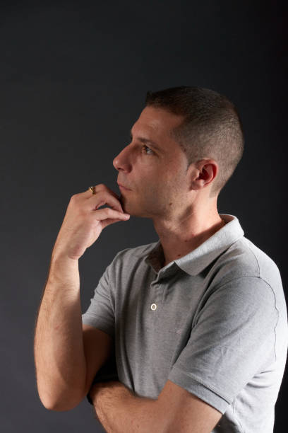 istock A man posing in a photographic studio 1402465462