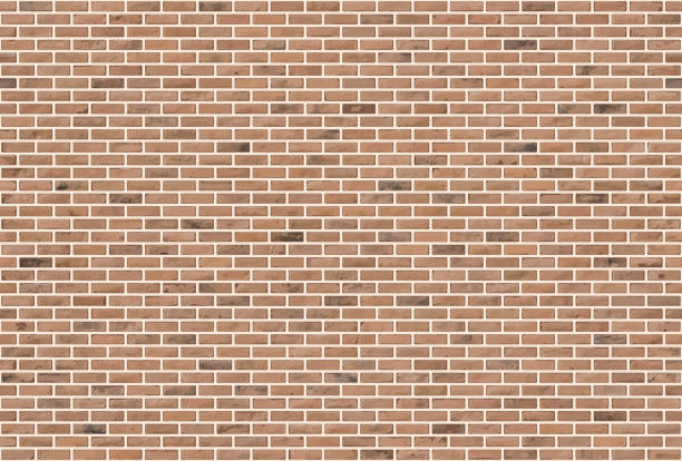 illustrazioni stock, clip art, cartoni animati e icone di tendenza di bellissimo blocco marrone mattone muro senza cuciture modello texture sfondo - brick wall backgrounds red textured