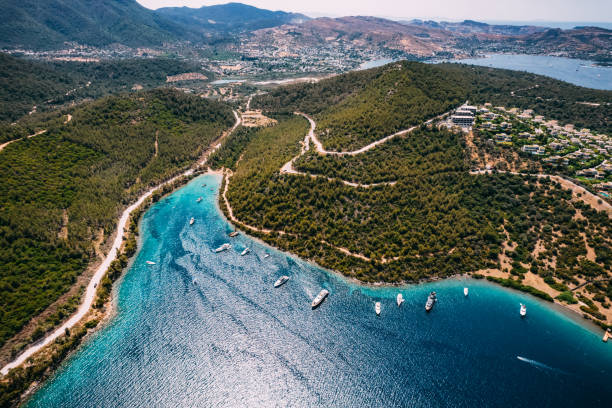 istock Aerial View Heaven Bay at Bodrum Turkey 1402480554