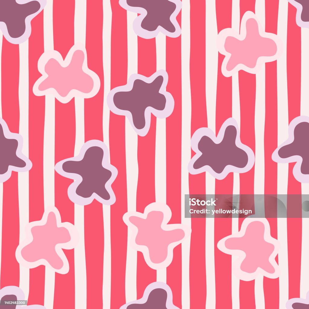 Primitive Backdrop Abstract Contemporary Primitive Figures Seamless Pattern Fun Doodle ...