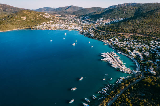 istock Aerial View Torba Bay at Bodrum Turkey 1402486963