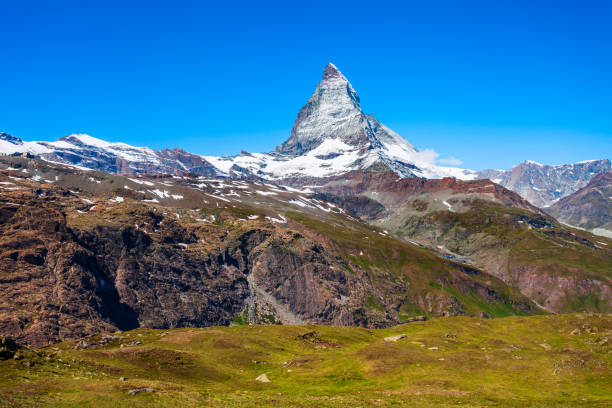 istock Matterhorn mountain range in Switzerland 1402488281