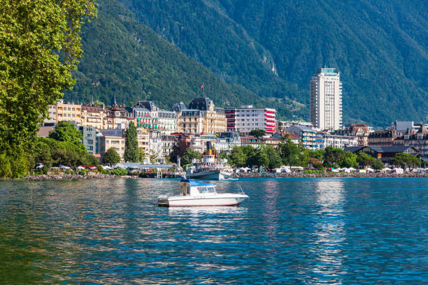 istock Montreux town on Lake Geneva 1402488410