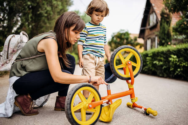 istock Maybe the tire just punctured 1402495493
