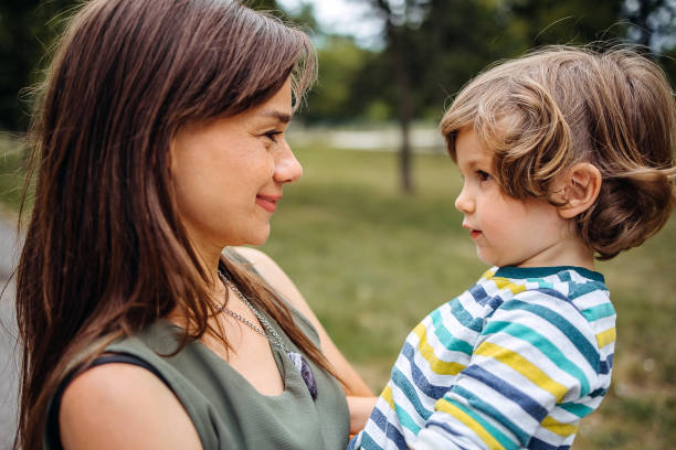 istock Love of mother and son 1402497237
