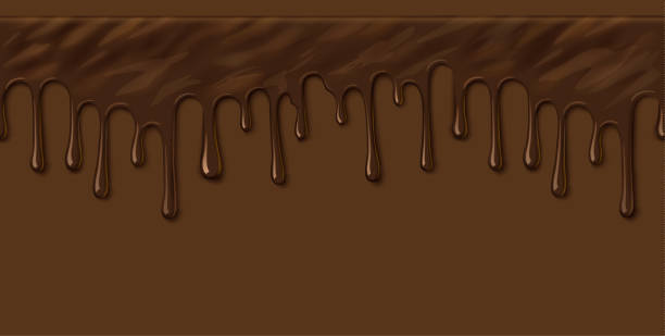 Melted Chocolate, Drops of Chocolate Seamless Pattern Background Melted Chocolate, Drops of Chocolate Seamless Pattern Background. Vector illustration. pics of a bewitched stock illustrations