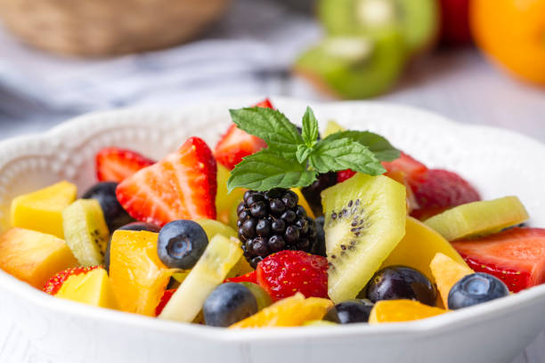 istock Fruit salad made from summer fruits 1402505325
