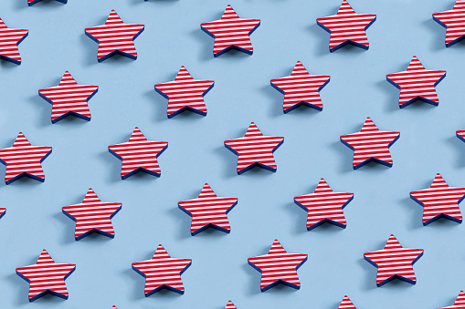 July 4th background with copy space.