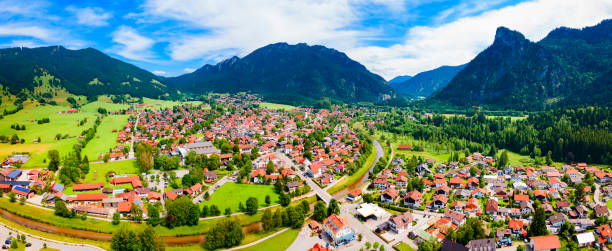 istock Oberammergau aerial panoramic view in Bavaria, Germany 1402506380