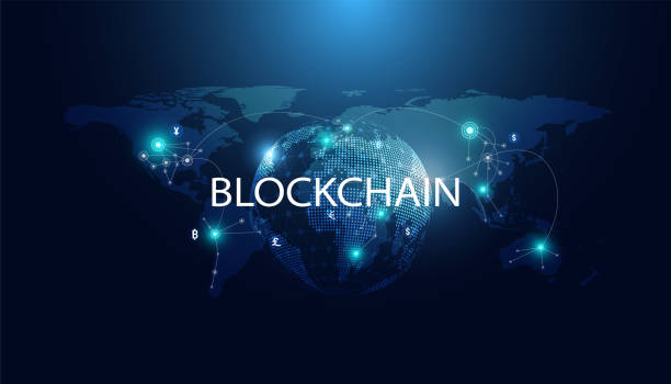 Abstract blockchain technology cryptocurrency and fintech world map connection crypto operations Connect block, data transmission, new technology system, Vector illustration. Abstract blockchain technology cryptocurrency and fintech world map connection crypto operations Connect block, data transmission, new technology system, Vector illustration. extinction rebellion stock illustrations