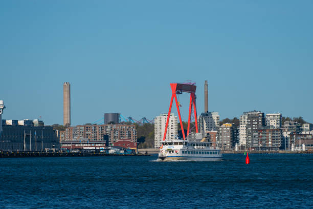 여객 페리 베스타 도시를 통해 강을 건너.. - cruise ship river ship passenger ship 뉴스 사진 이미지