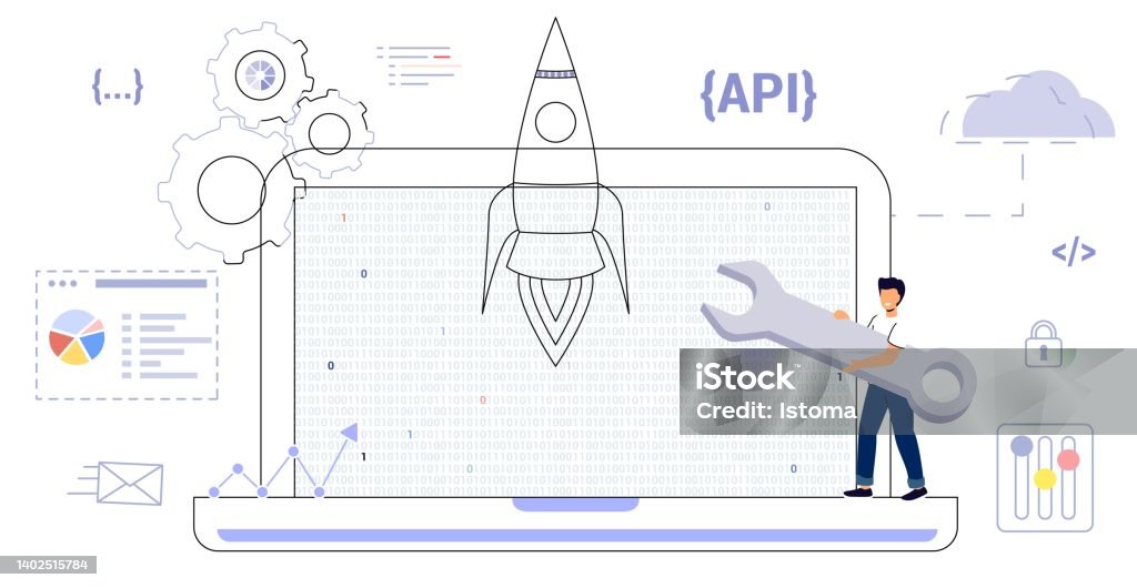 Api Application Programming Interface Software Development Tool Stock ...
