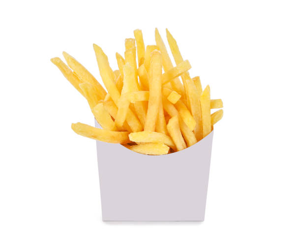 istock French fries in a white paper box isolated on white 1402519576
