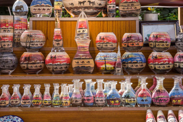 istock Multicolor sand handmade souvenirs in Dubai, UAE 1402520699