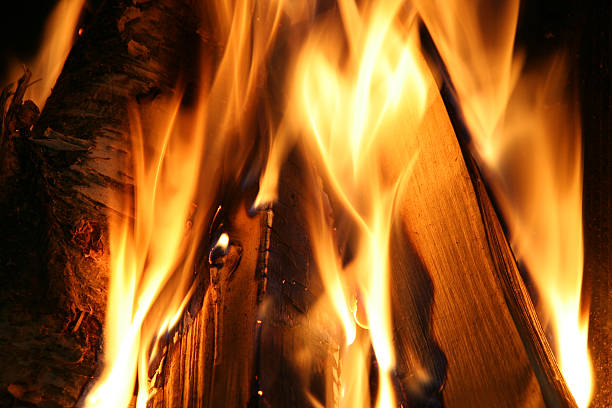 fireplace stock photo