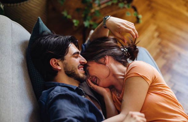 istock Loving Couple Having Fun Together At Home 1402529456