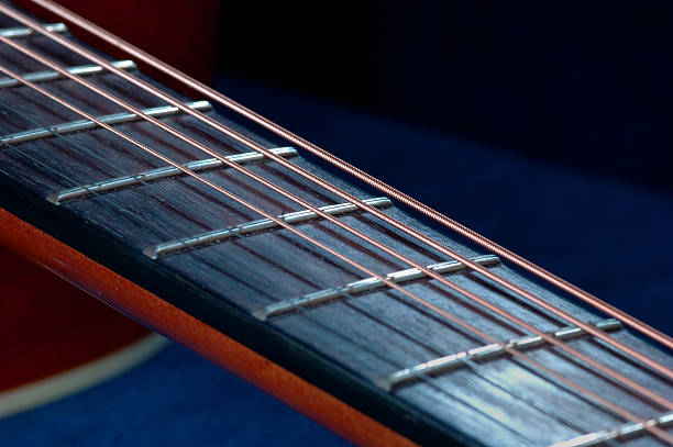 istock Fretboard on an acuostic guitar 140253117