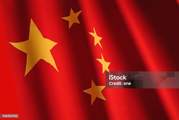 Chinese Flag Stock Photo - Download Image Now - Black Color, Chinese Culture, Chinese Flag