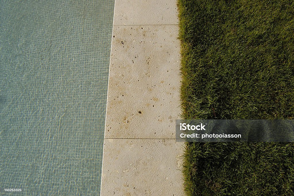 수영장 있는 정원 - 로열티 프리 갈색 스톡 사진