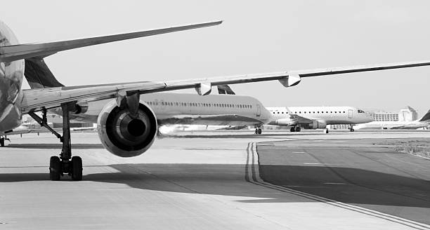 aircraft taking off on airstrip