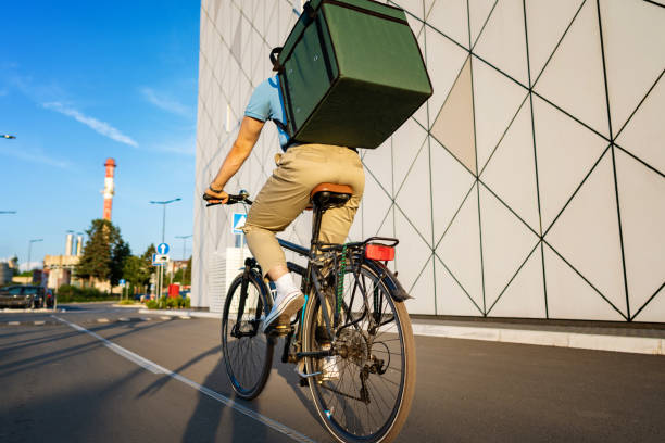 istock Young adult man, delivery service 1402535383