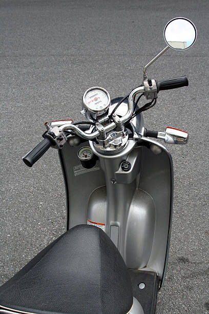 istock Moped on a city street 140253908