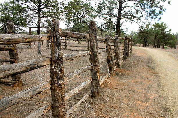 Wood Fence stock photo