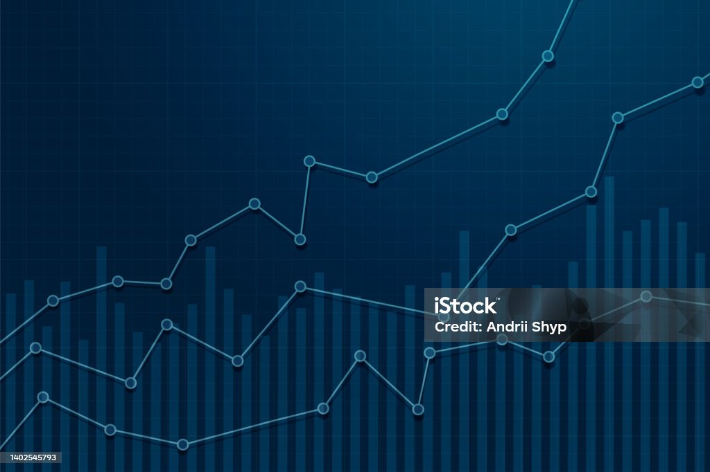 Stock Graph Image Simple Stock Chart Or Graph Financial Chart Or Graph Stock Illustration ...