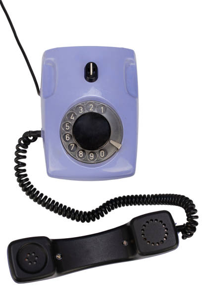 istock vintage retro violet rotary telephone 1402549552