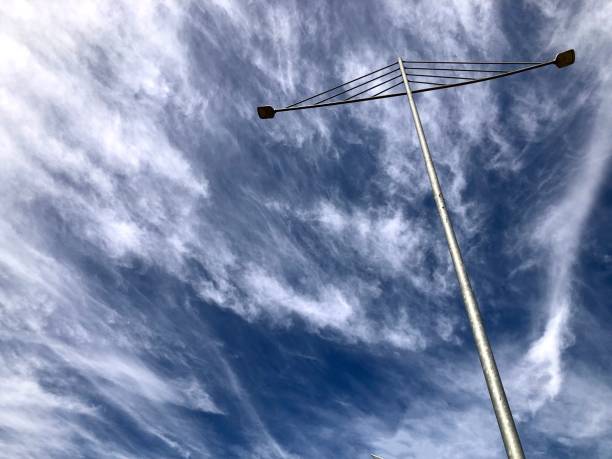 istock Beautiful autumn sky with scattered clouds 1402552838