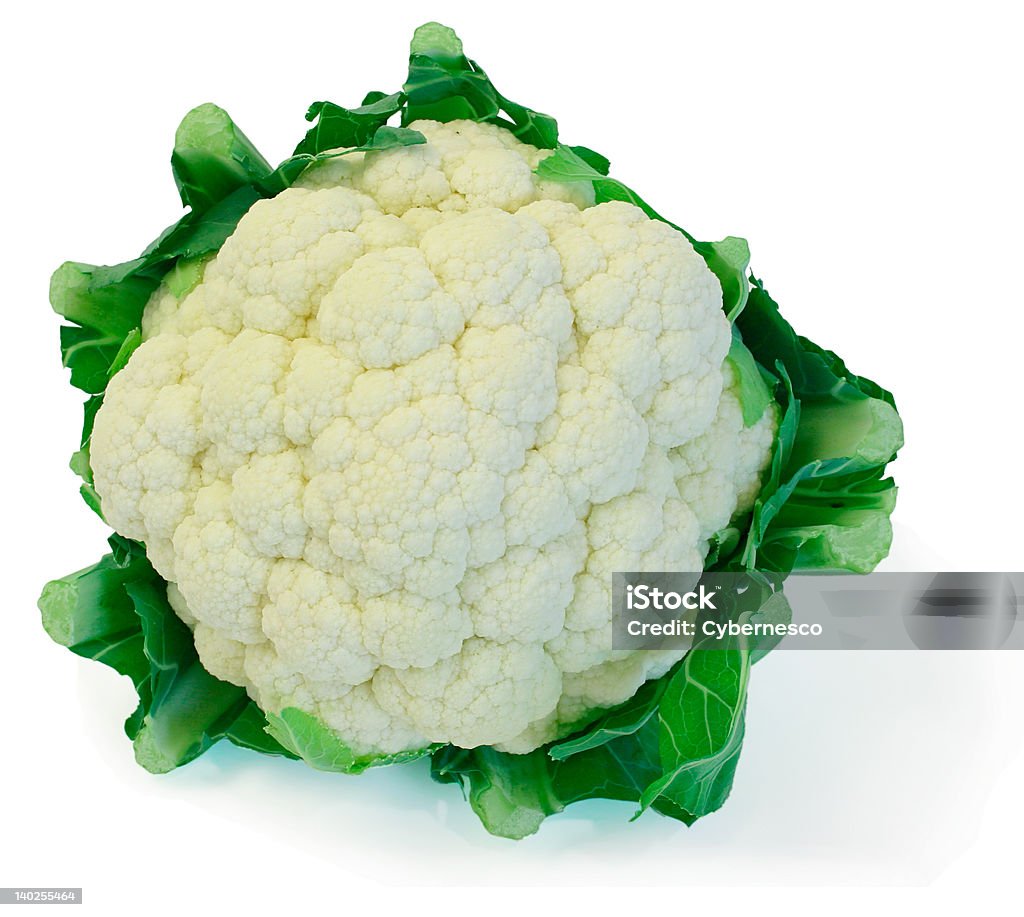 Cauliflower This is a close-up of a cauliflower isolated on white. Cauliflower Stock Photo