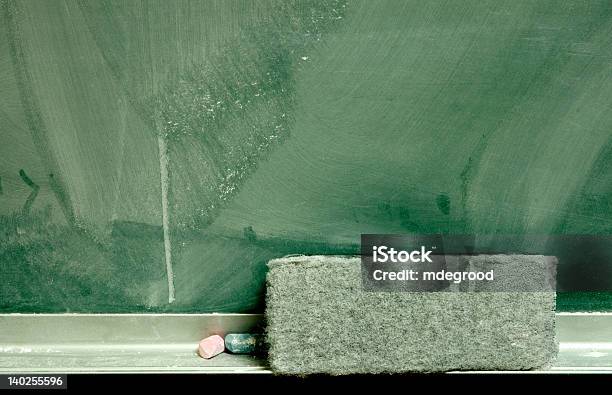 Sujo Chalkboard - Fotografias de stock e mais imagens de Apagador de Quadro - Apagador de Quadro, Aprender, Azul