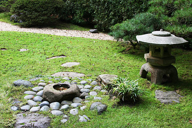 istock Stone Lantern and Wishing Well 140255691
