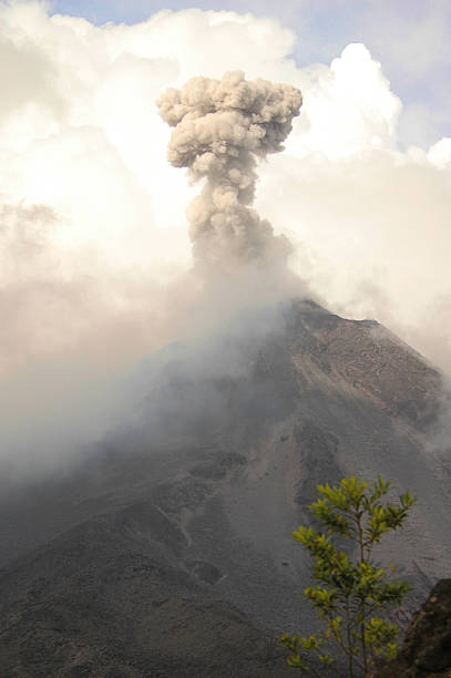 Costa Rican Eruption stock photo
