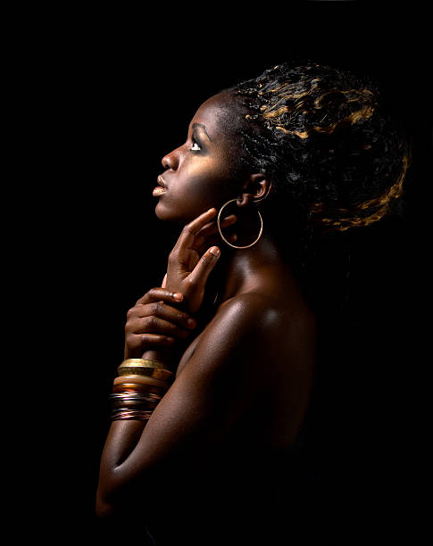 belleza africano - jewelry fashion model women personal accessory fotografías e imágenes de stock