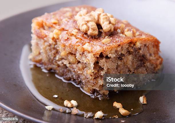 Walnut Cake Stock Photo - Download Image Now - Buffet, Cake, Dessert - Sweet Food