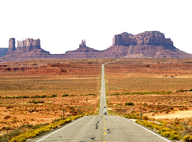 Road to Monument Valley stock photo