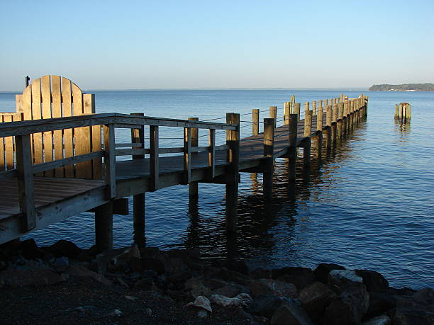 istock Morning view of a pier 140256802