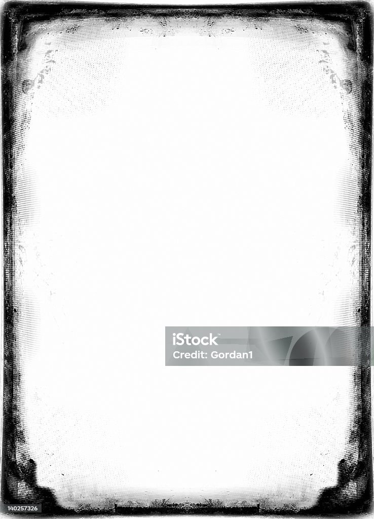 Frontière Grunge sur blanc - Photo de Abstrait libre de droits