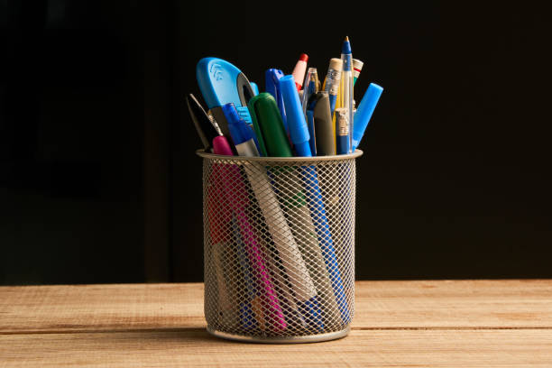 istock Container for office supplies pens and pencils 1402574946