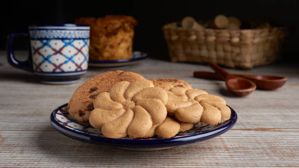 istock delicious assorted cookies on decorated plate 1402574974