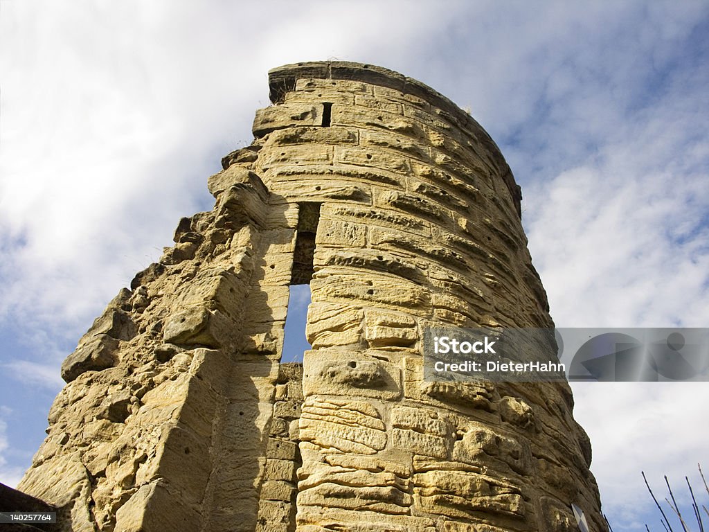 Ruined tower Tower of a ruined castle Abandoned Stock Photo