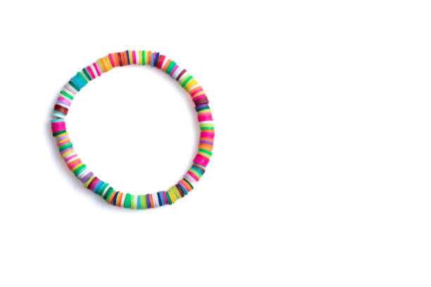 istock Rainbow bracelet on white background.lgbt concept. happy earth day.copy space 1402580239