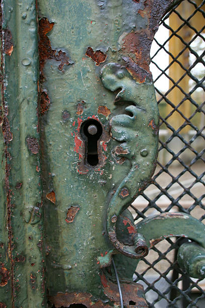rusty lock - fotografia de stock